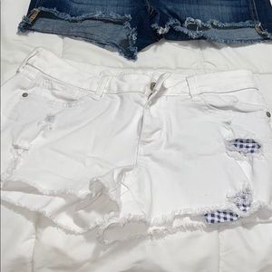 Arizona white jean shorts